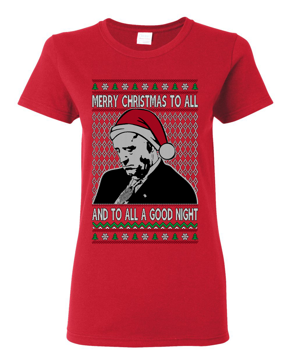 Camiseta gráfica para mujer Sleepy Joe Merry Navidad a todos y todas buenas noches - Imagen 11 de 13