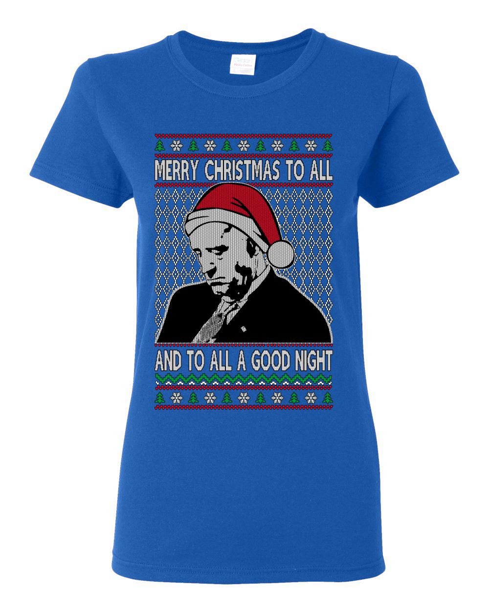 Camiseta gráfica para mujer Sleepy Joe Merry Navidad a todos y todas buenas noches - Imagen 12 de 13