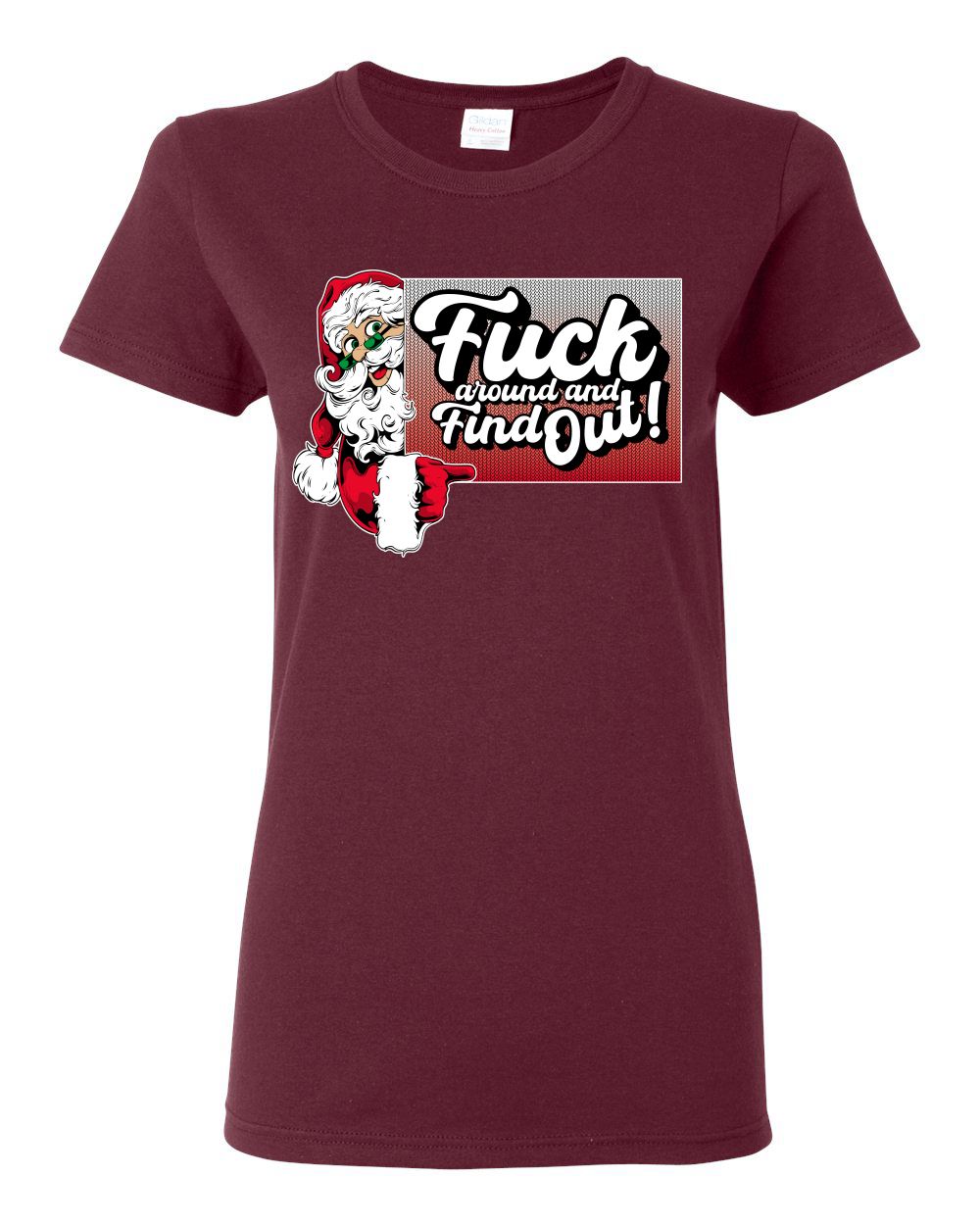 Camiseta gráfica para mujer F Around And Find Out Santa Sign - Imagen 7 de 12