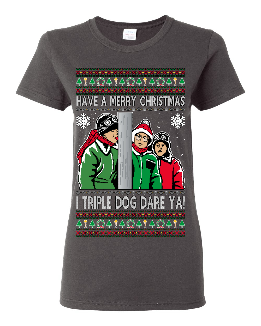 I Triple Dog Dare Ya Merry Story Women Graphic TShirt - Picture 3 of 12