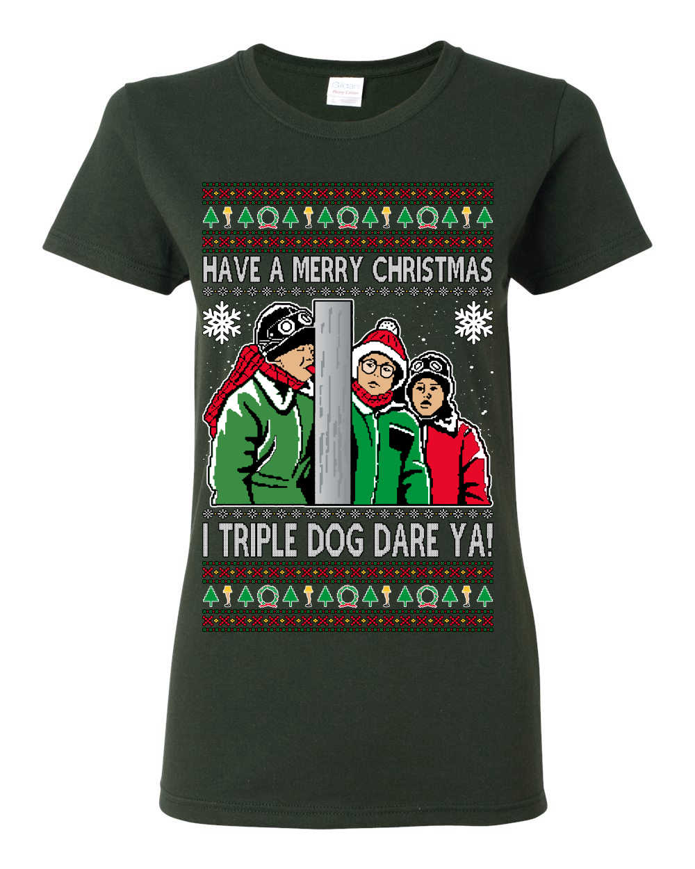 I Triple Dog Dare Ya Merry Story Women Graphic TShirt - Picture 4 of 12