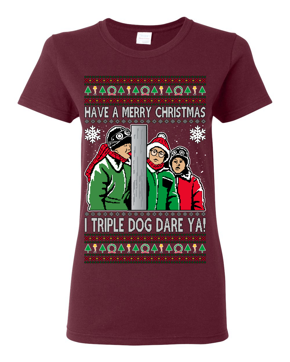 I Triple Dog Dare Ya Merry Story Women Graphic TShirt - Picture 7 of 12