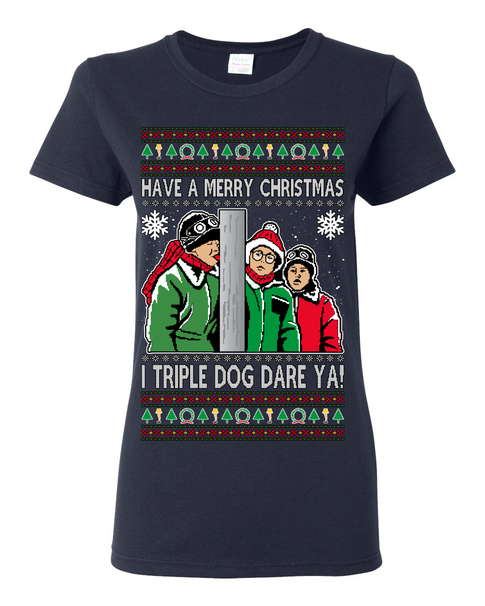 I Triple Dog Dare Ya Merry Story Women Graphic TShirt - Picture 8 of 12