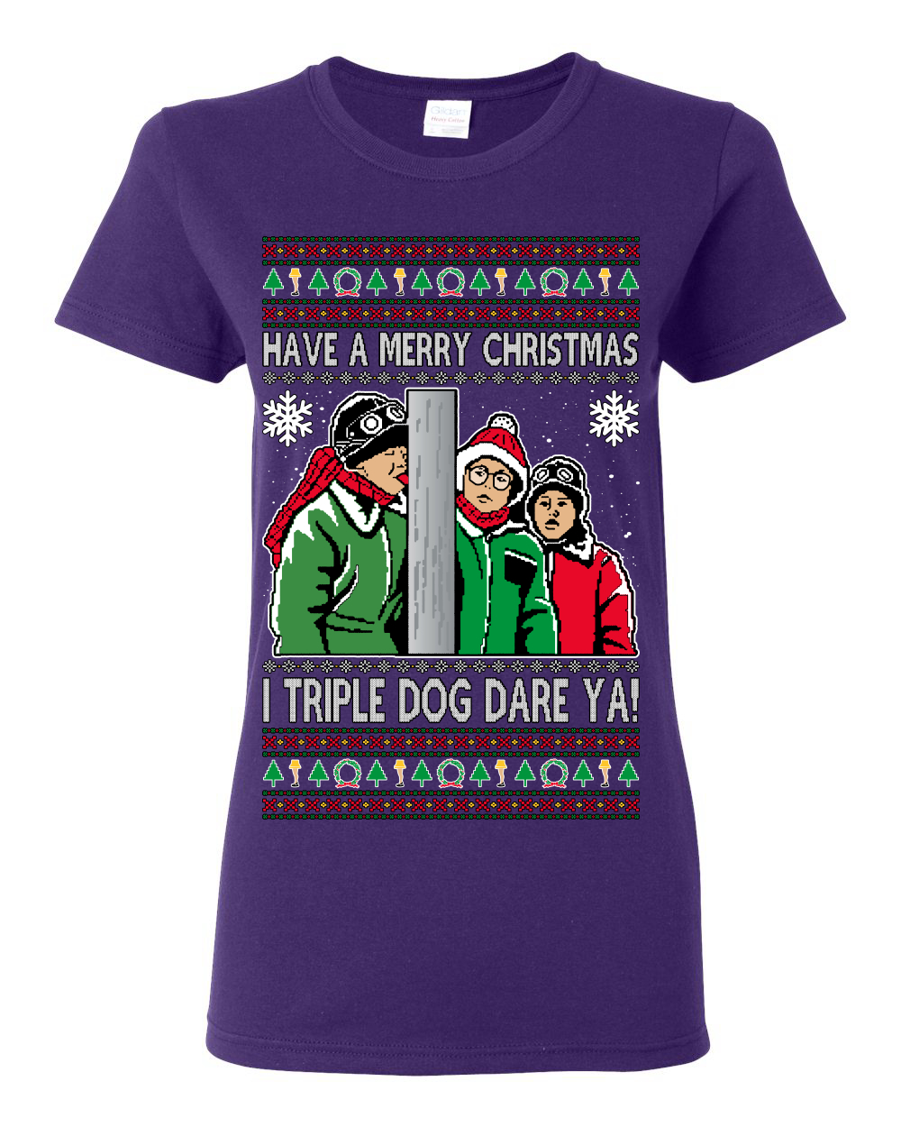 I Triple Dog Dare Ya Merry Story Women Graphic TShirt - Picture 9 of 12