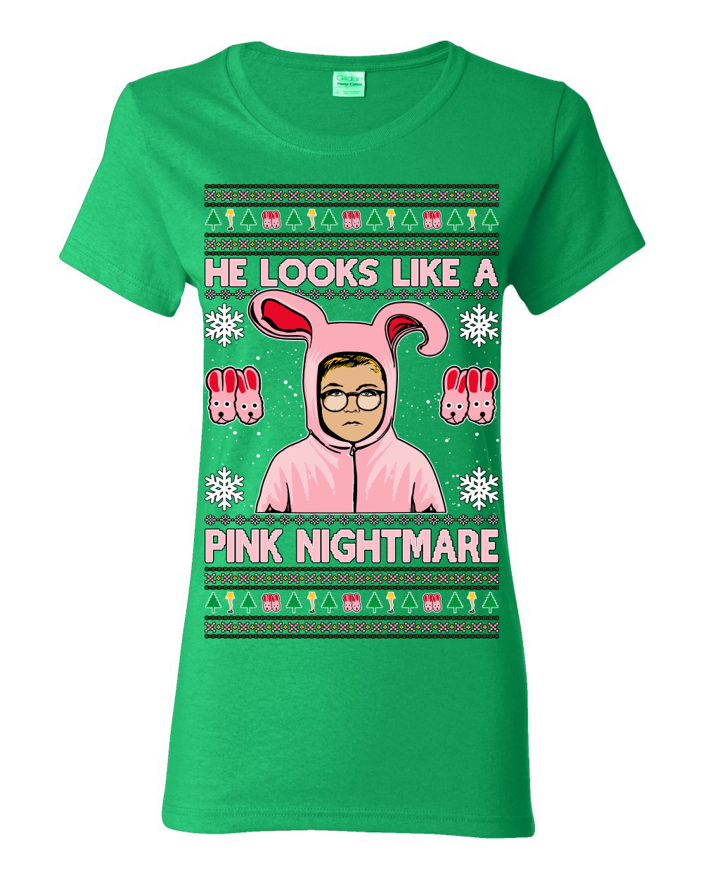 Camiseta gráfica para mujer He Looks Like a Pink Nightmare Story - Imagen 6 de 12