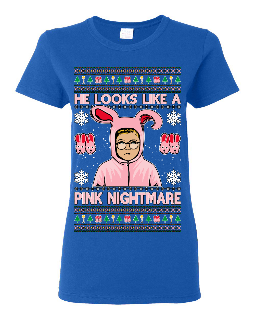 Camiseta gráfica para mujer He Looks Like a Pink Nightmare Story - Imagen 11 de 12