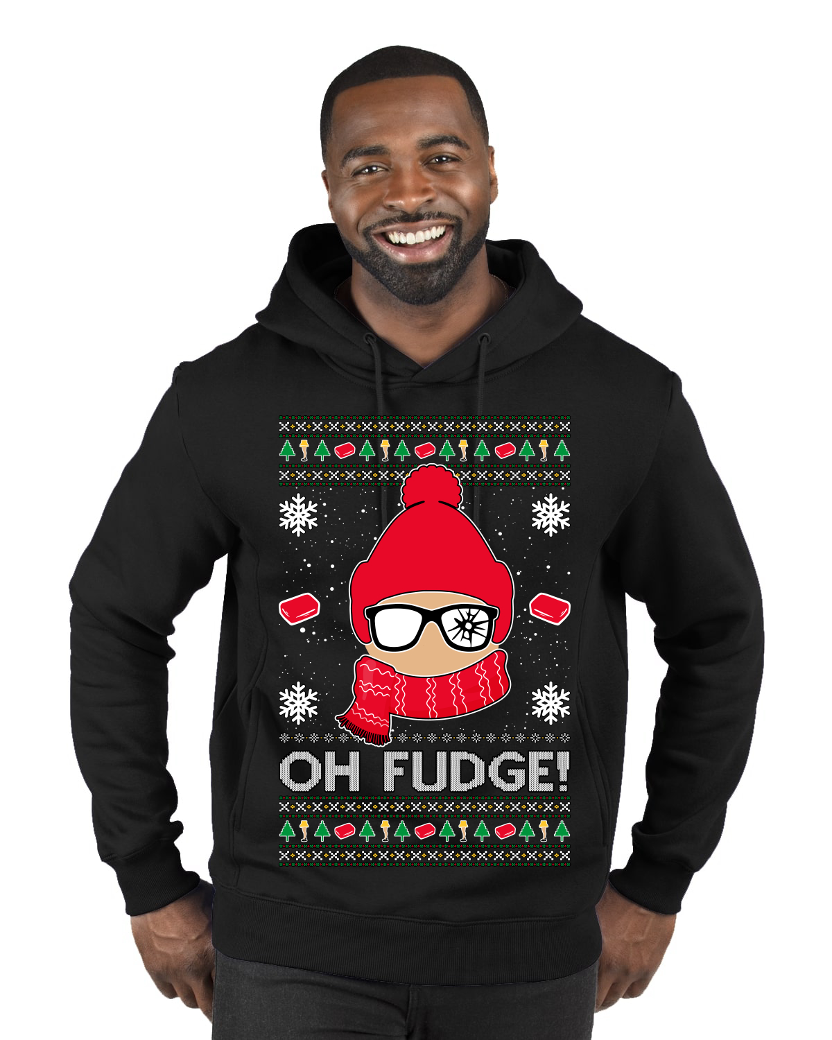 Oh Fudge Funny Story Premium Graphic Hoodie Sweatshirt - Picture 2 of 3