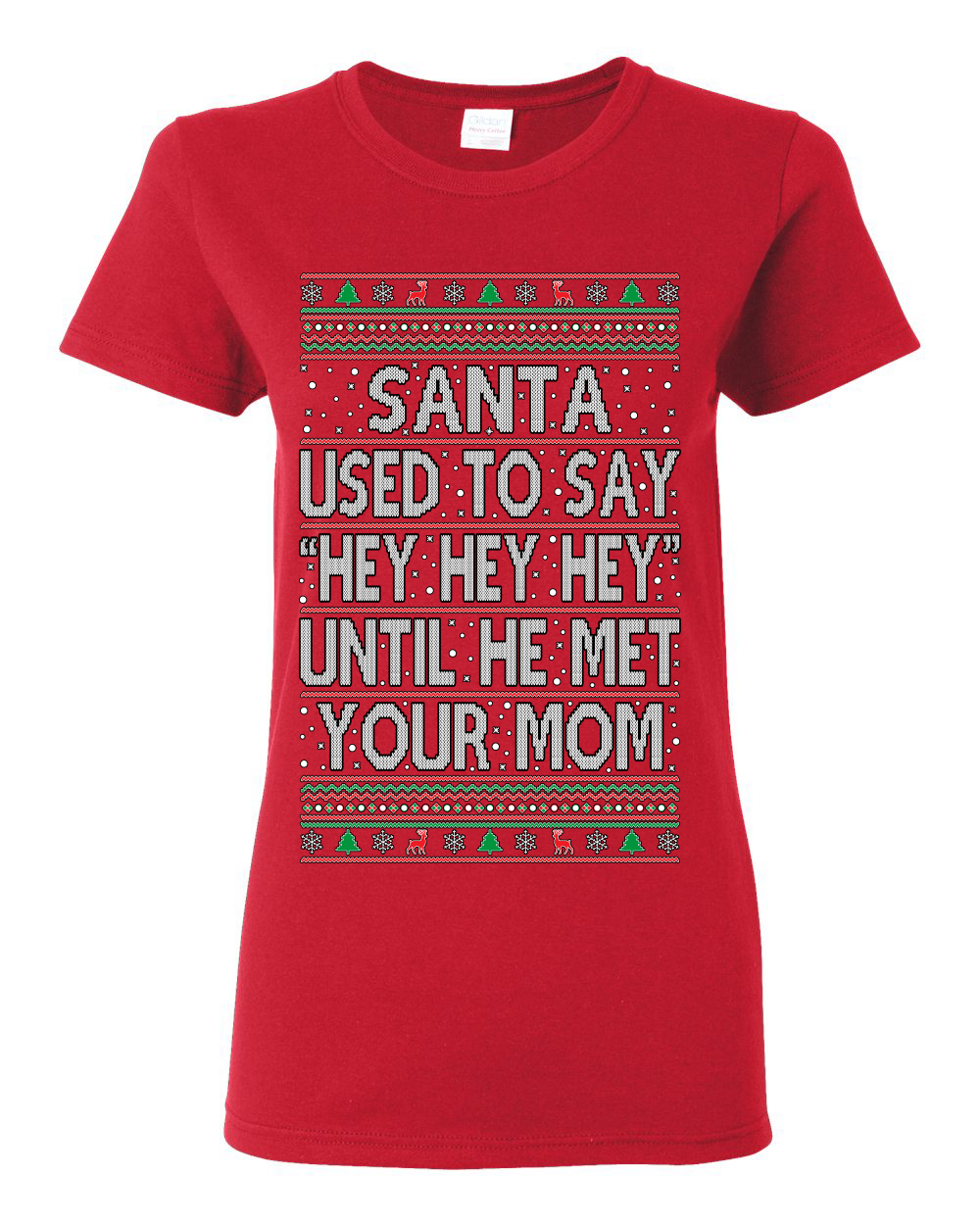 Camiseta gráfica Santa Used To Say Hey Until He Met Your Mom para mujeres - Imagen 13 de 16