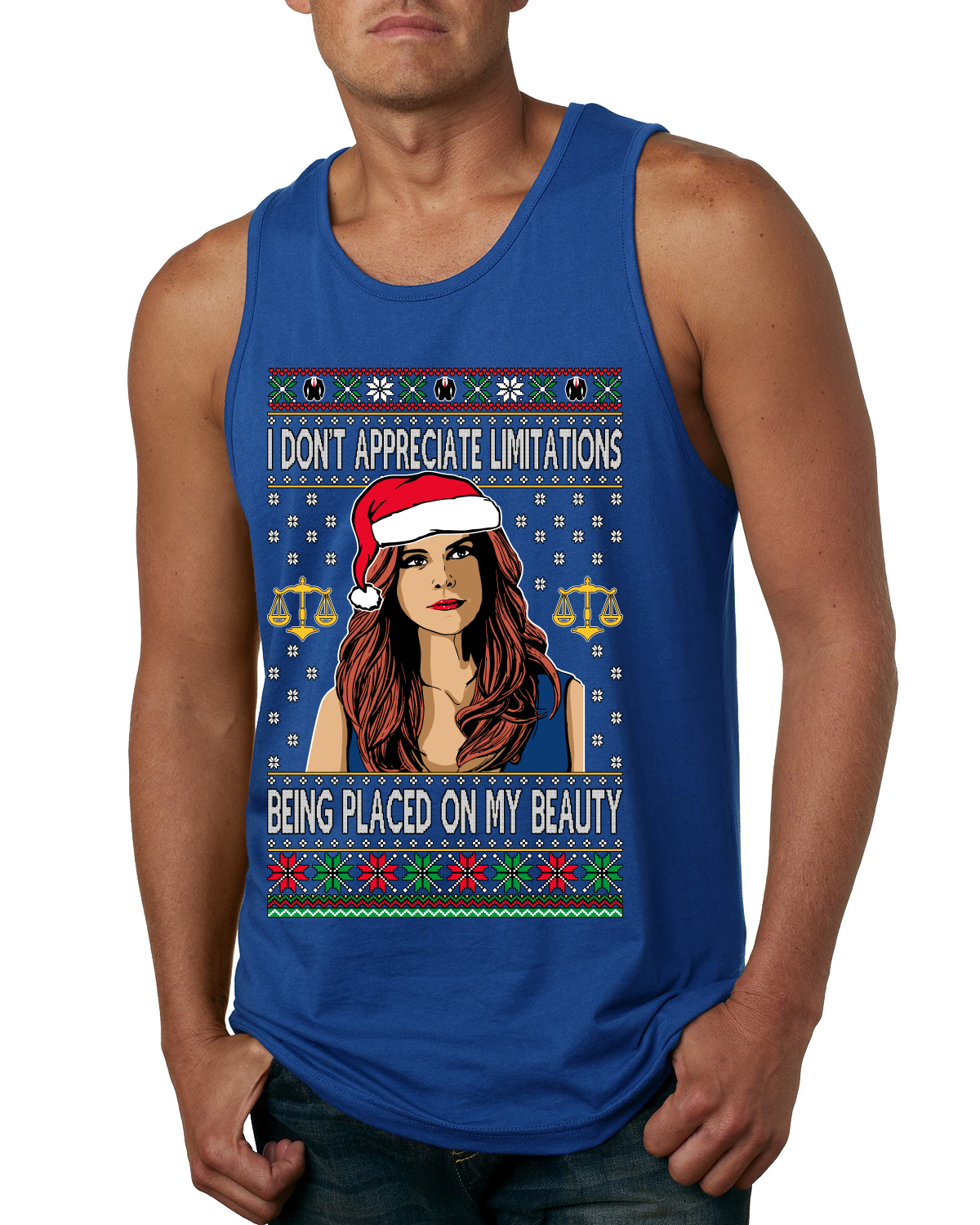 Camiseta sin mangas Don't Appreciate Limitations Being Colocation para mujer parodia para hombre - Imagen 8 de 9