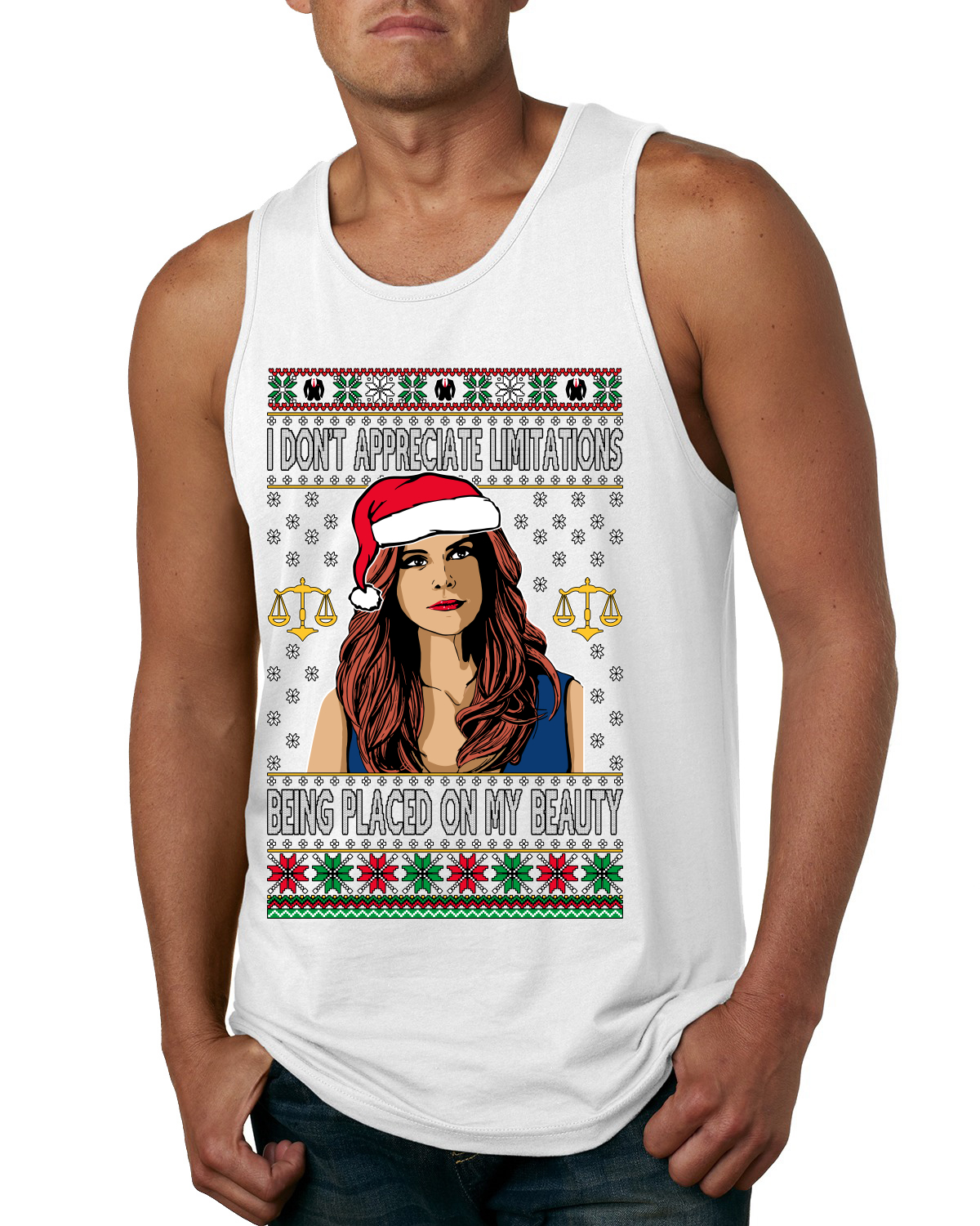Camiseta sin mangas Don't Appreciate Limitations Being Colocation para mujer parodia para hombre - Imagen 9 de 9