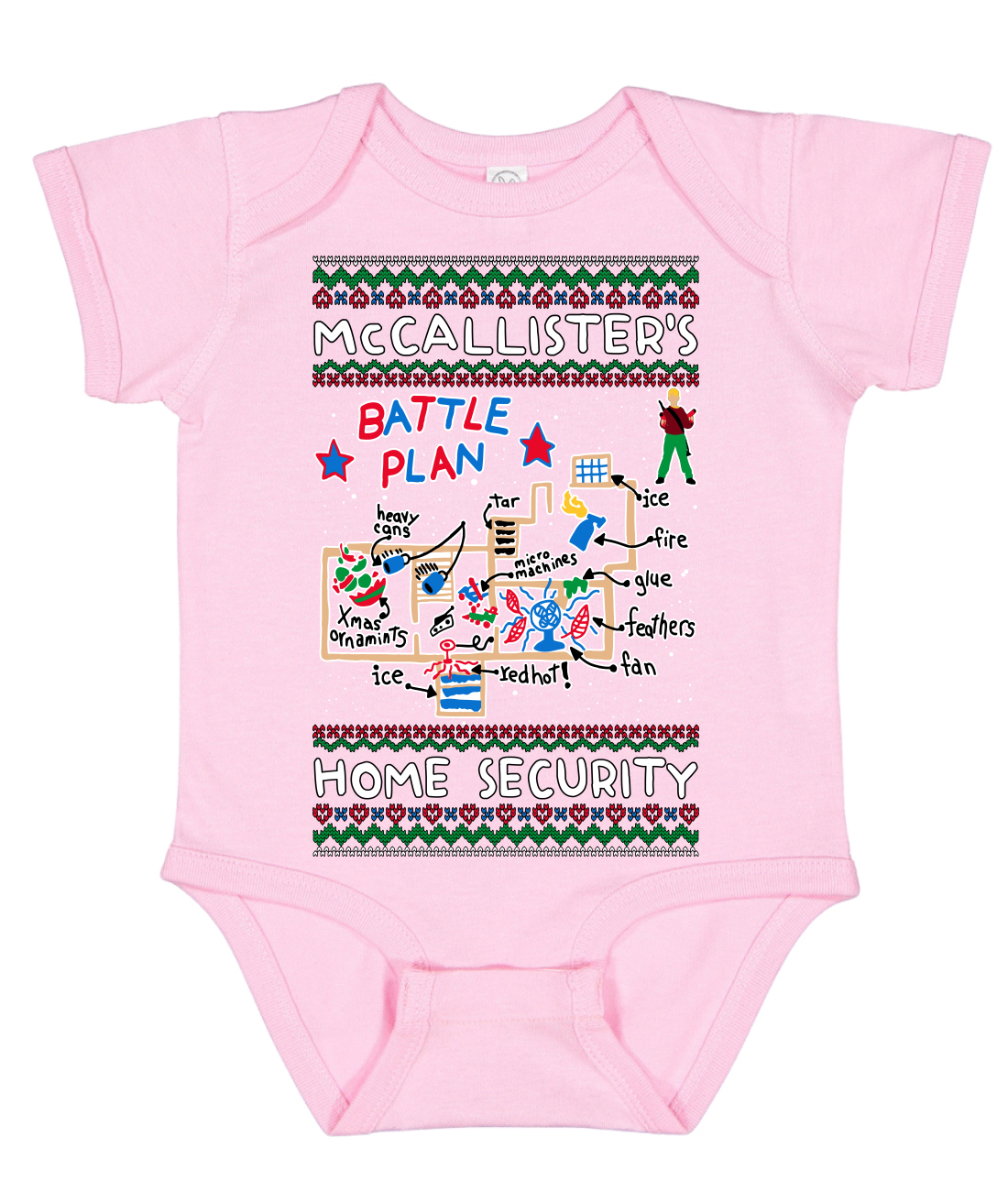 McCallister's Home Security Battle Plan solo Kevin Baby Creeper unisex - Imagen 5 de 6
