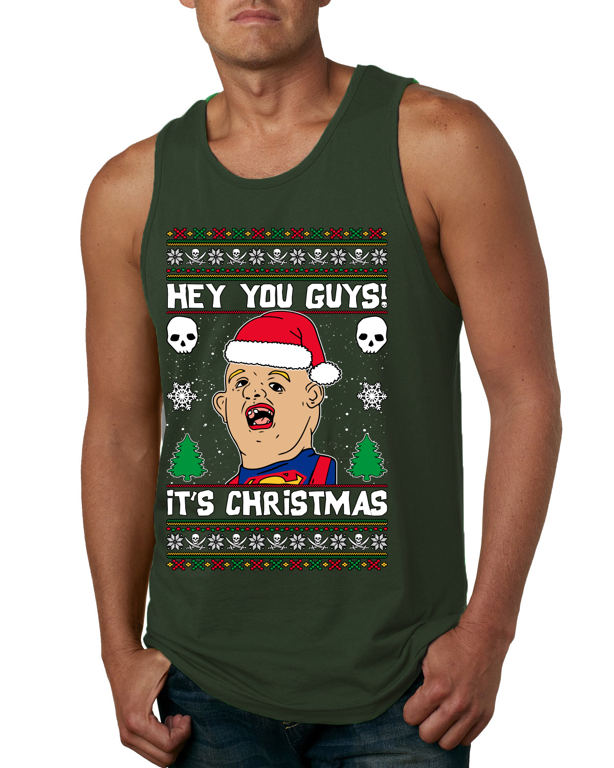 Hey You Guys! It's Sloth Never Say Die Men Tank Top - Picture 4 of 9