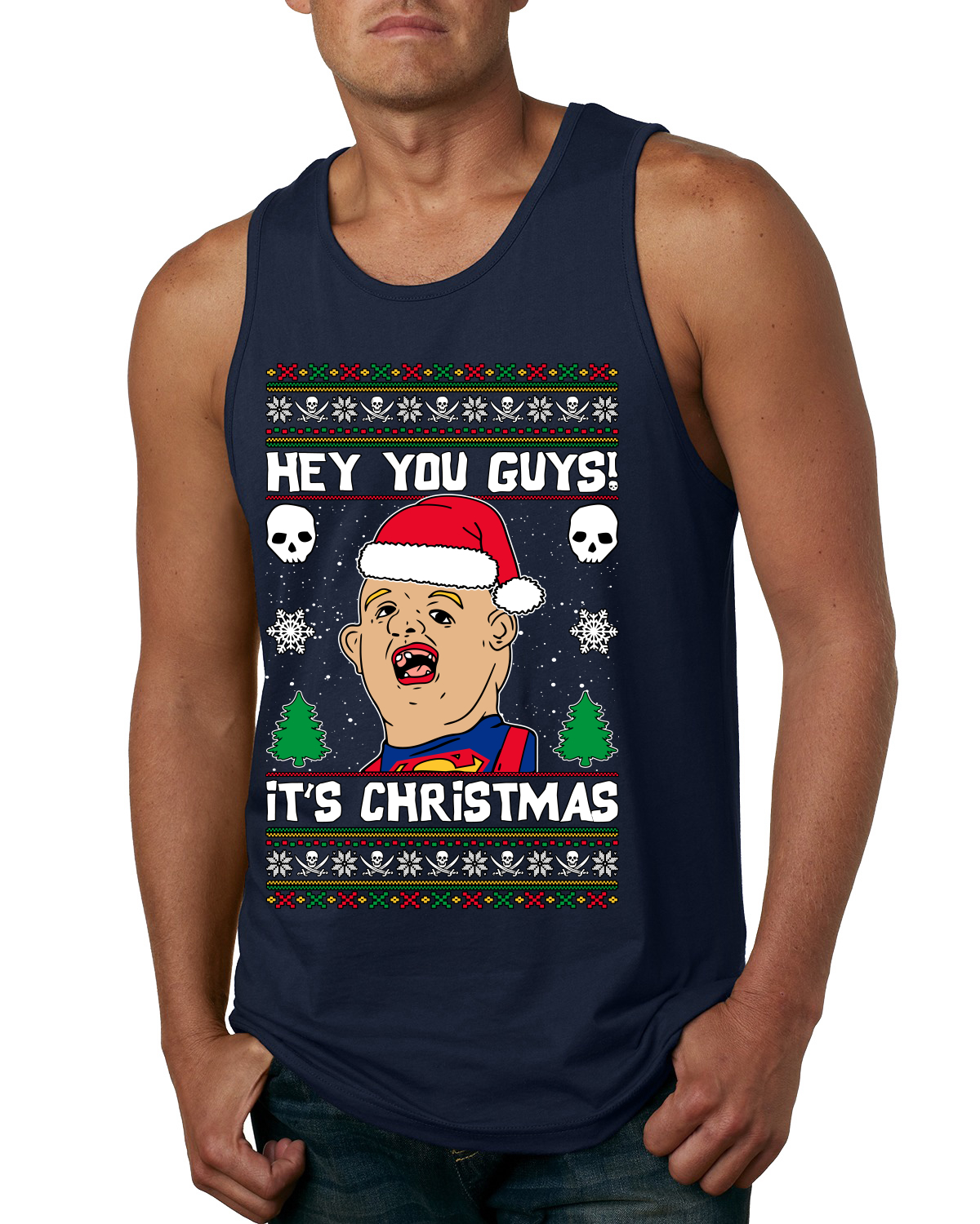 Hey You Guys! It's Sloth Never Say Die Men Tank Top - Picture 6 of 9