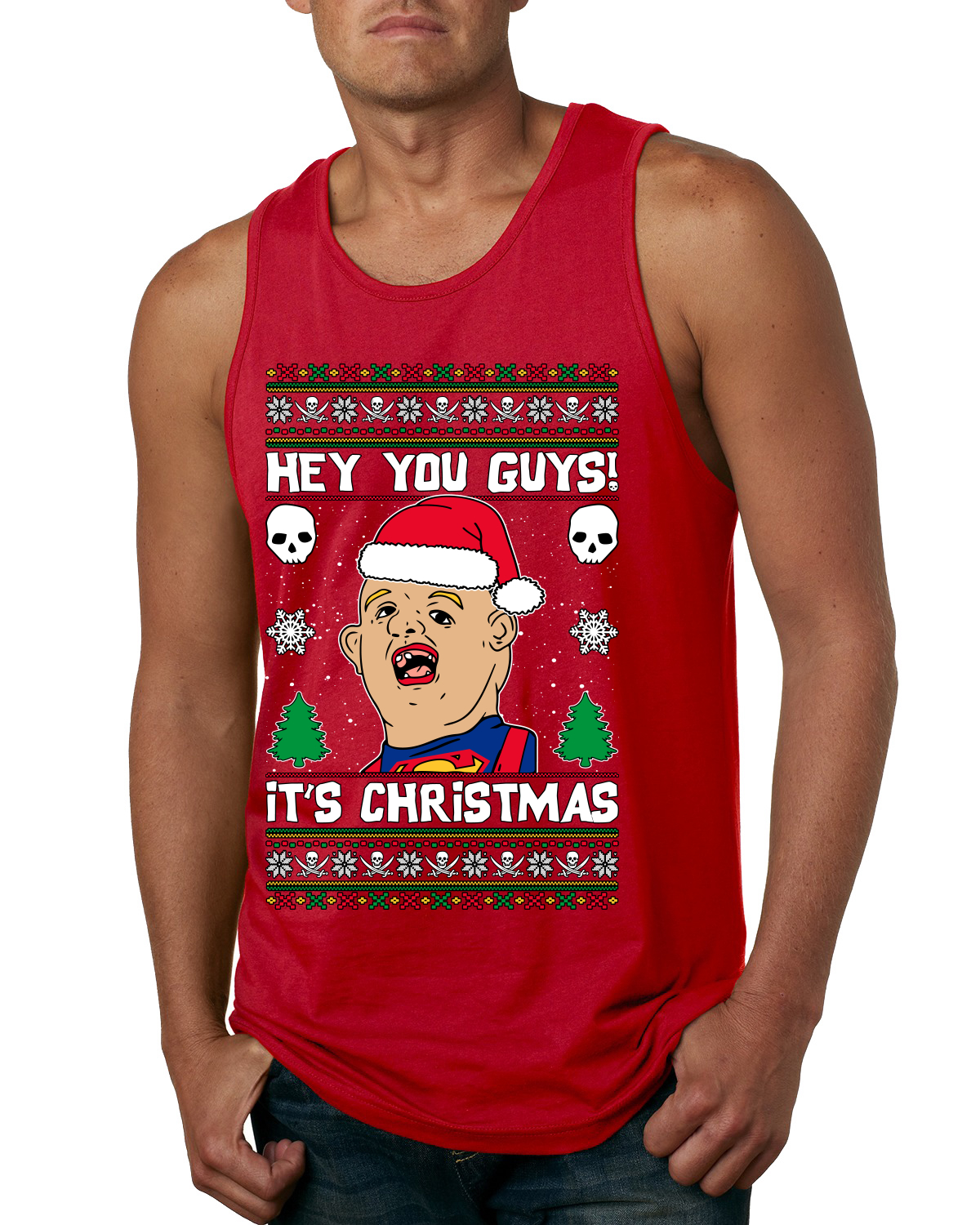 Hey You Guys! It's Sloth Never Say Die Men Tank Top - Picture 7 of 9