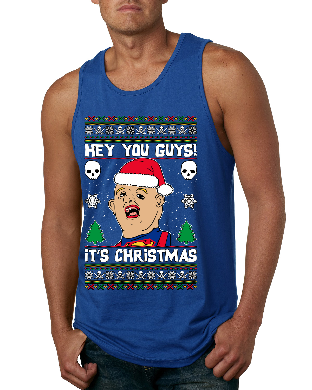 Hey You Guys! It's Sloth Never Say Die Men Tank Top - Picture 8 of 9