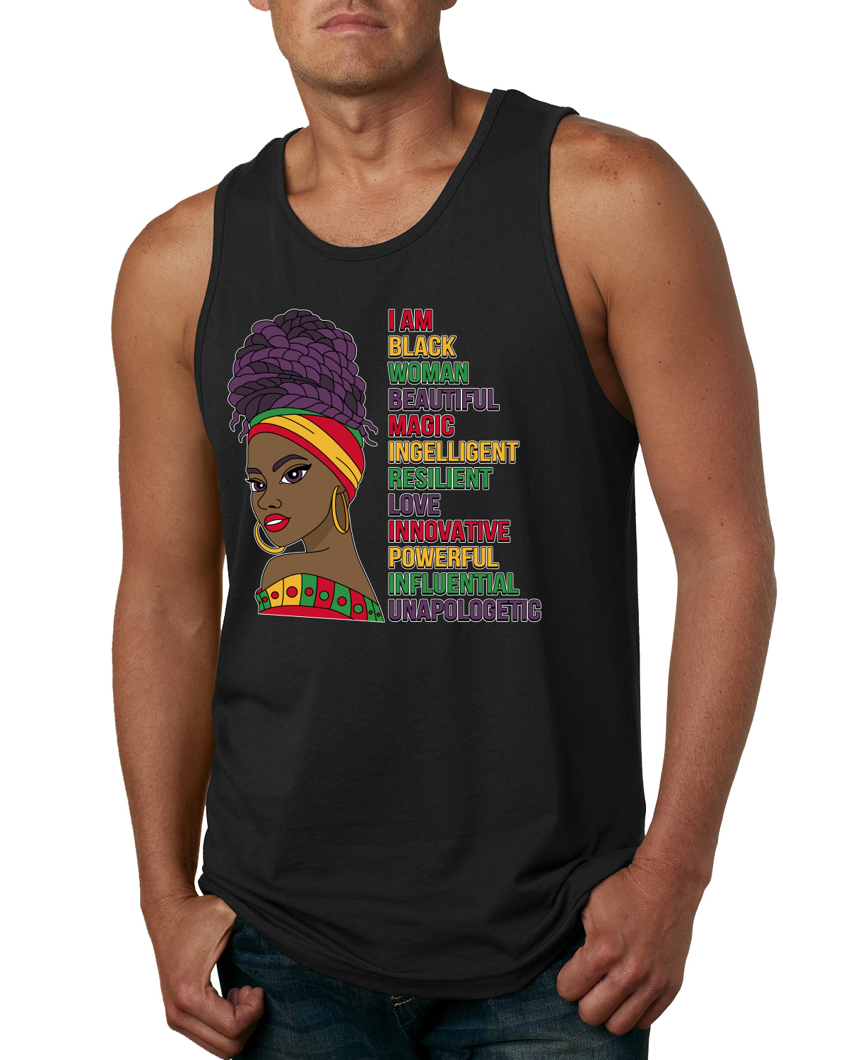 Black History Is My History African American Pride Herren Tank Top - Bild 3 von 10