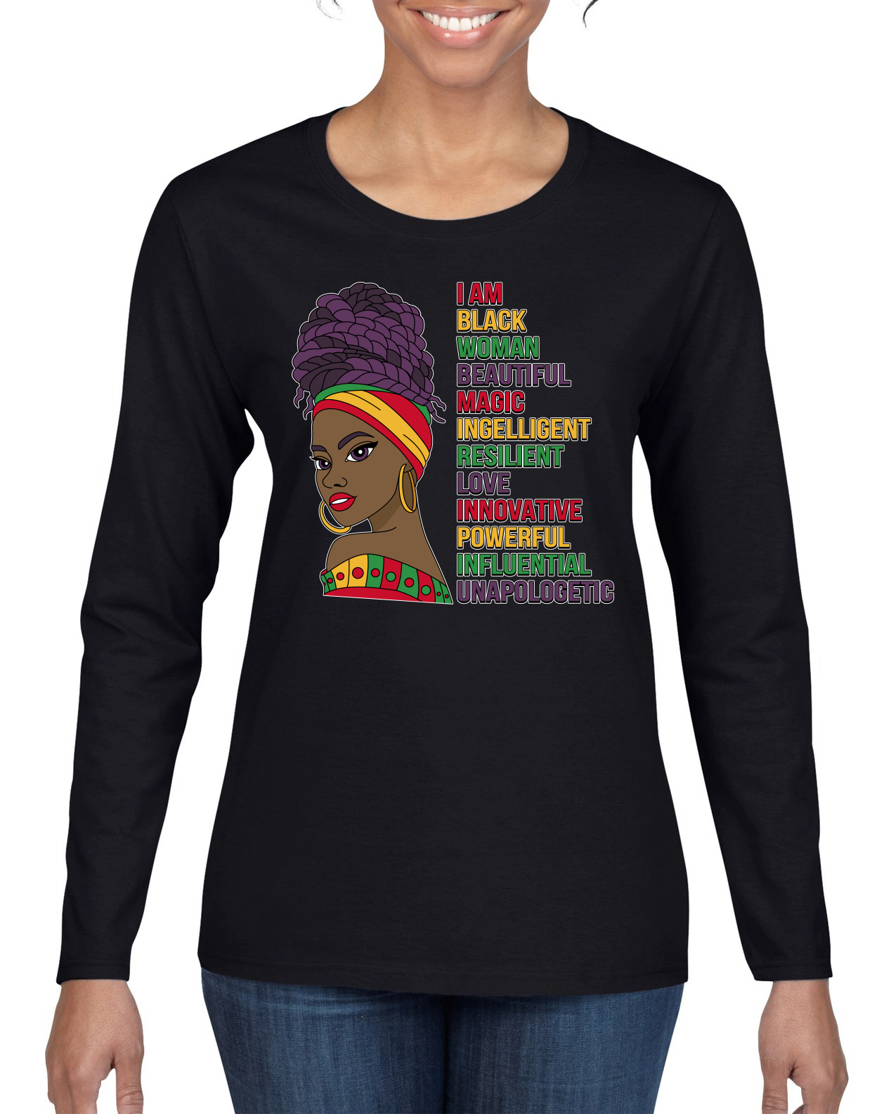 Black History Is My History African American Pride Women Long Sleeve T-Shirt