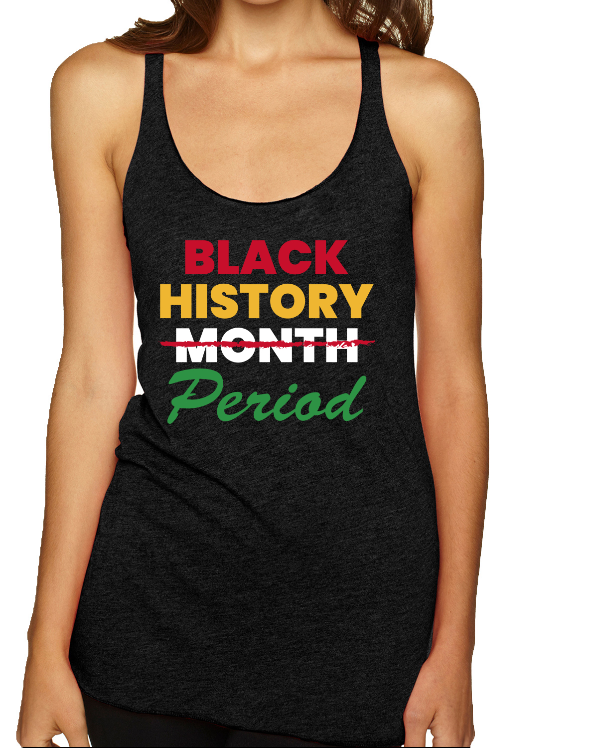 Black History Is My History African American Pride Tri-Blend Racerback Tank Top - Picture 10 of 10