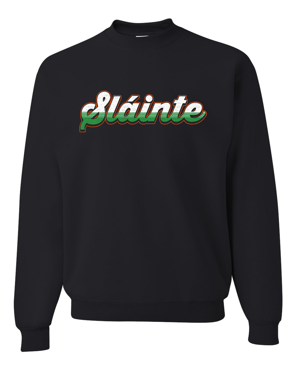 Slainte Vintage Irish Wordmark Unisex Crewneck Sweatshirt - Picture 2 of 6