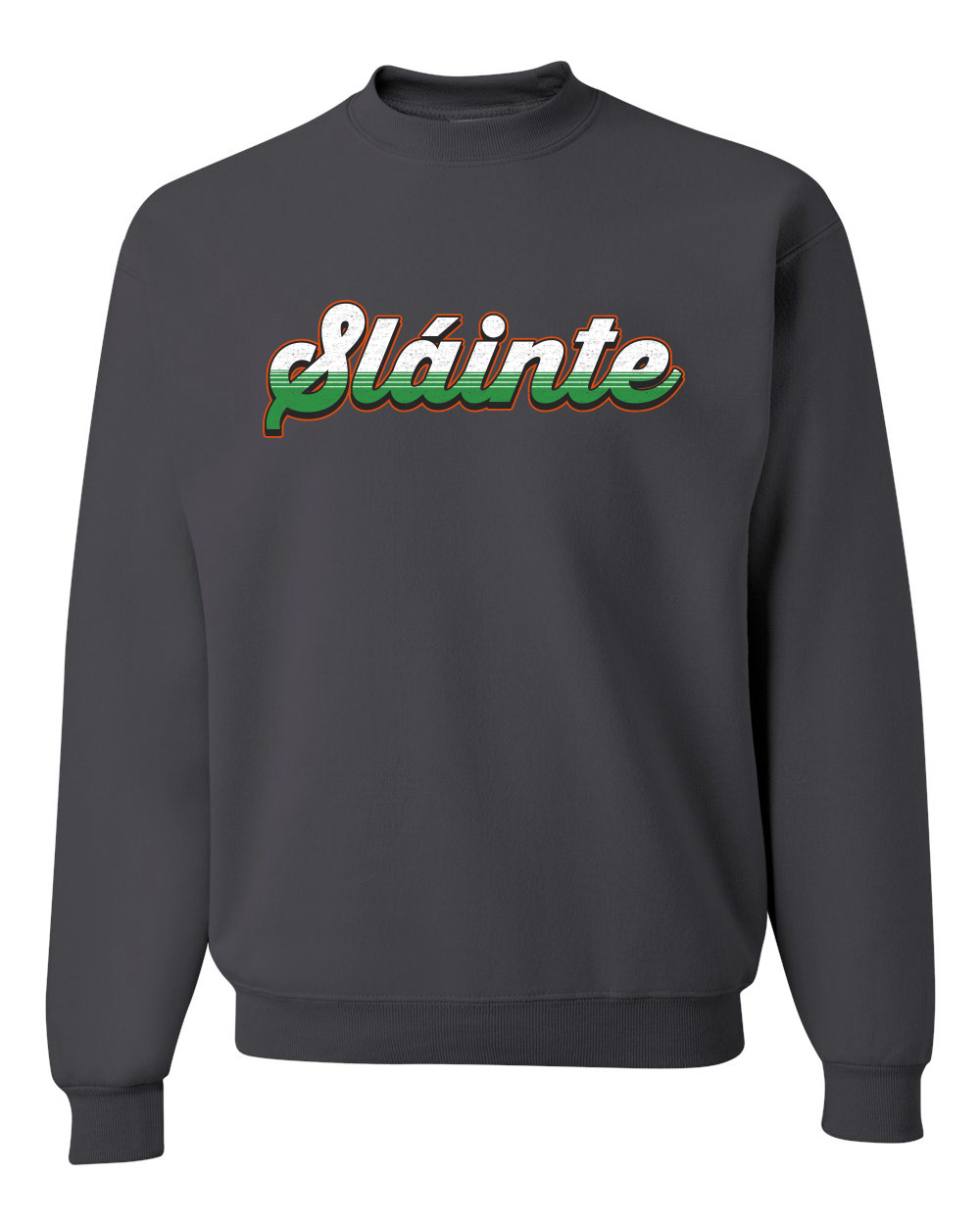 Slainte Vintage Irish Wordmark Unisex Crewneck Sweatshirt - Picture 3 of 6