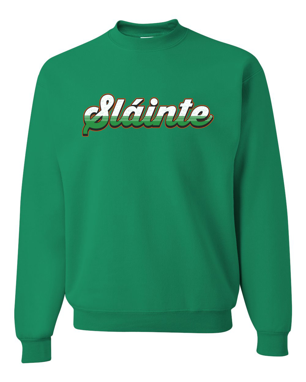 Slainte Vintage Irish Wordmark Unisex Crewneck Sweatshirt - Picture 5 of 6