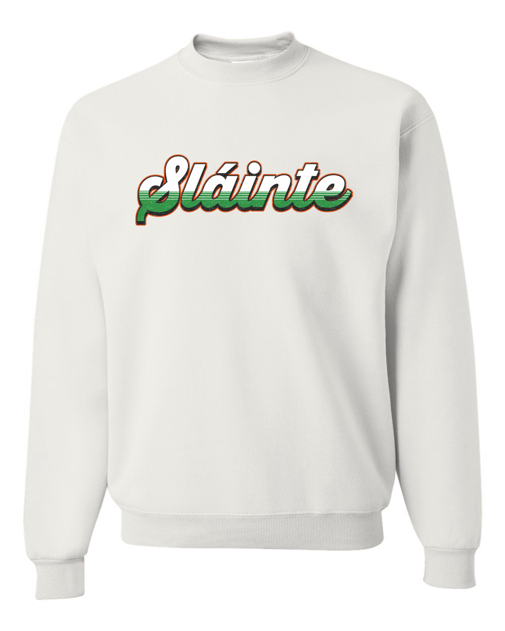 Slainte Vintage Irish Wordmark Unisex Crewneck Sweatshirt - Picture 6 of 6