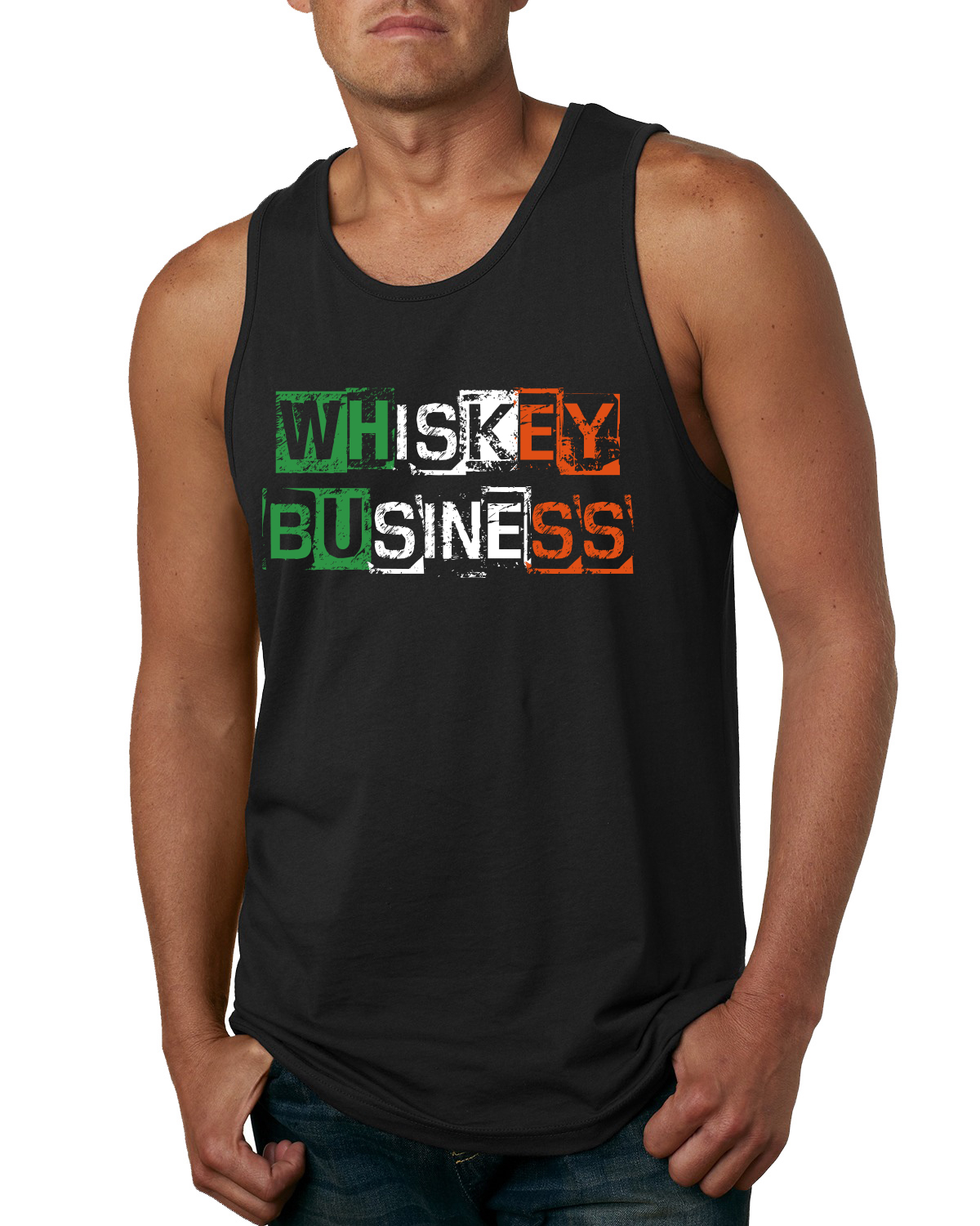 Whiskey Business irische Lösegeldforderung Herren Tank Top - Bild 2 von 3