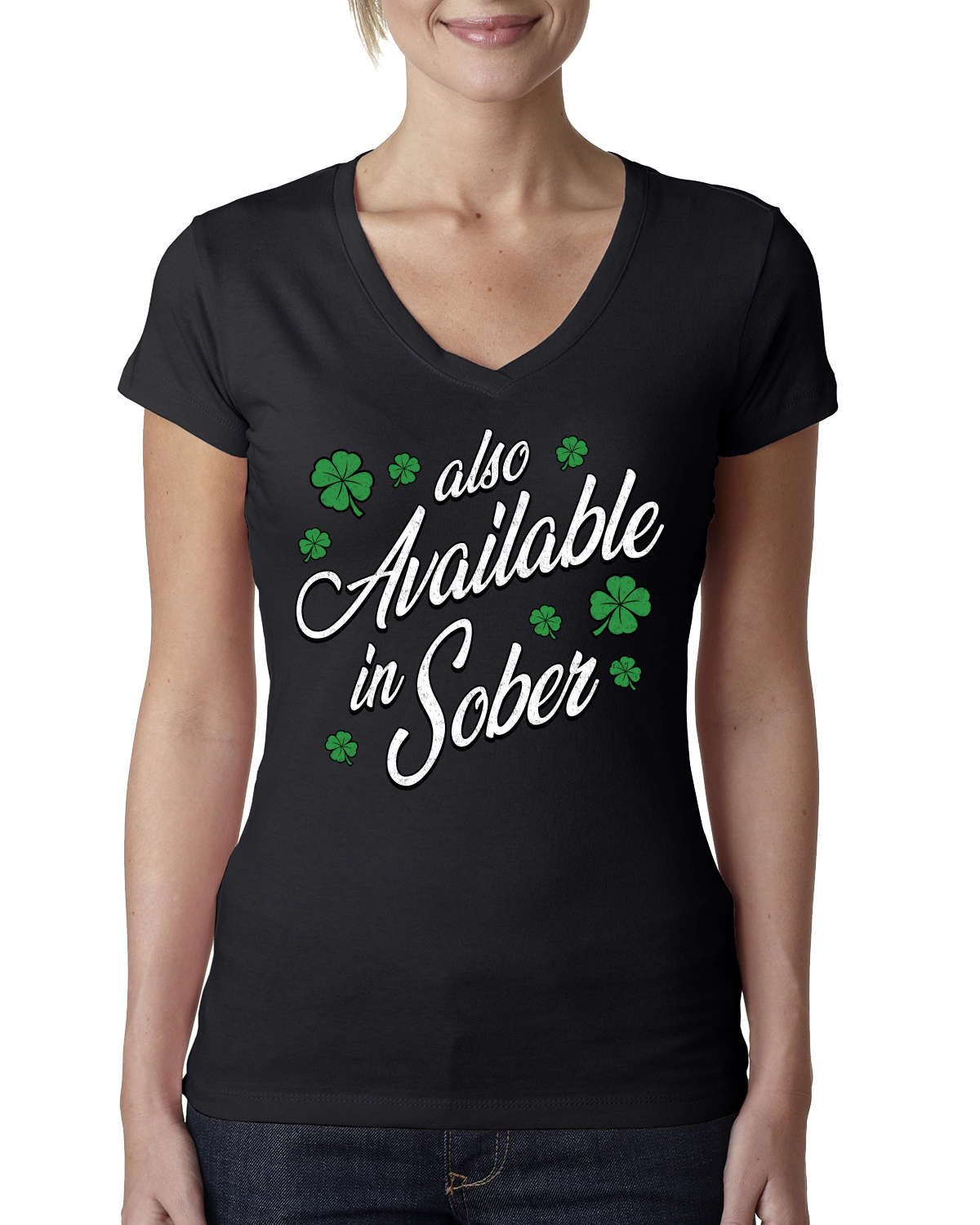Also Available In Sober Script Womens Junior Fit V-Neck Tee | eBay