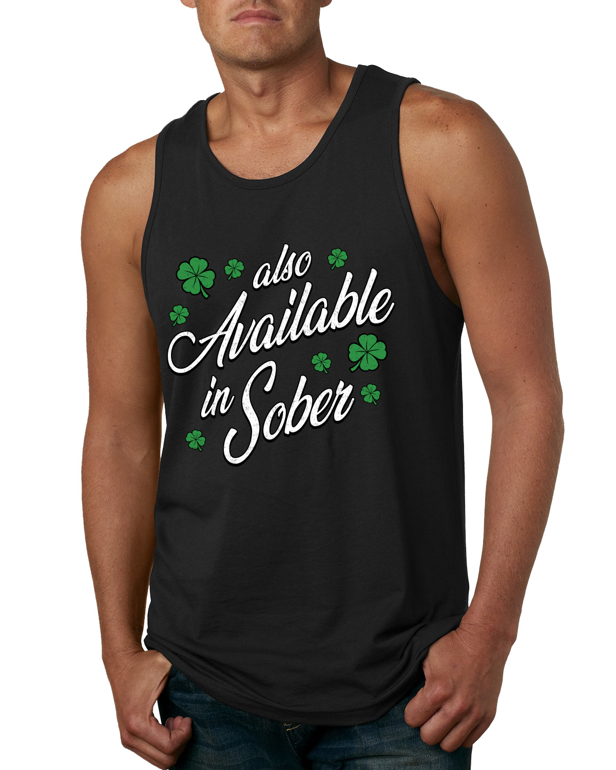 Camiseta sin mangas para hombre Sober Script también disponible en guión sobrio - Imagen 2 de 4
