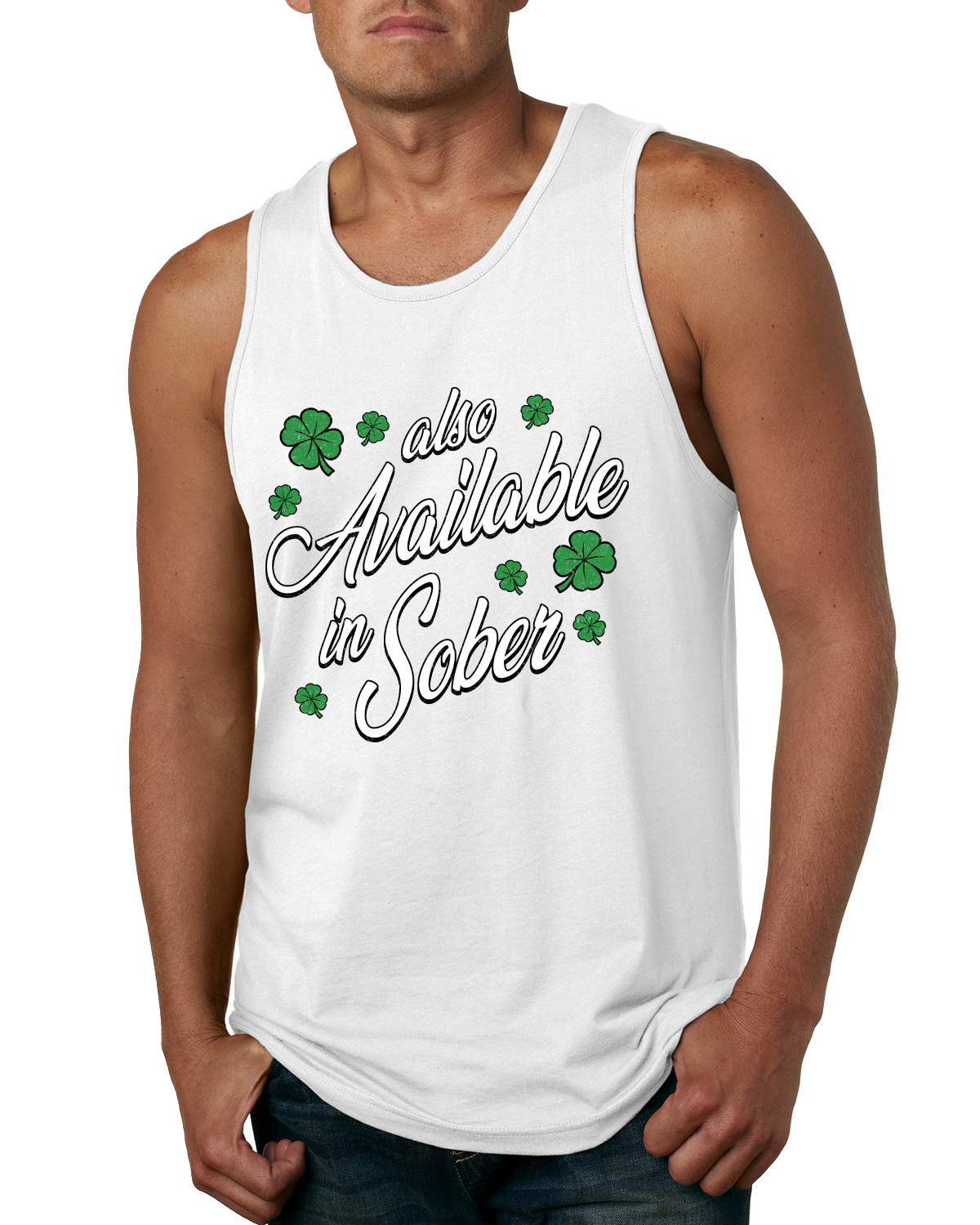 Camiseta sin mangas para hombre Sober Script también disponible en guión sobrio - Imagen 4 de 4