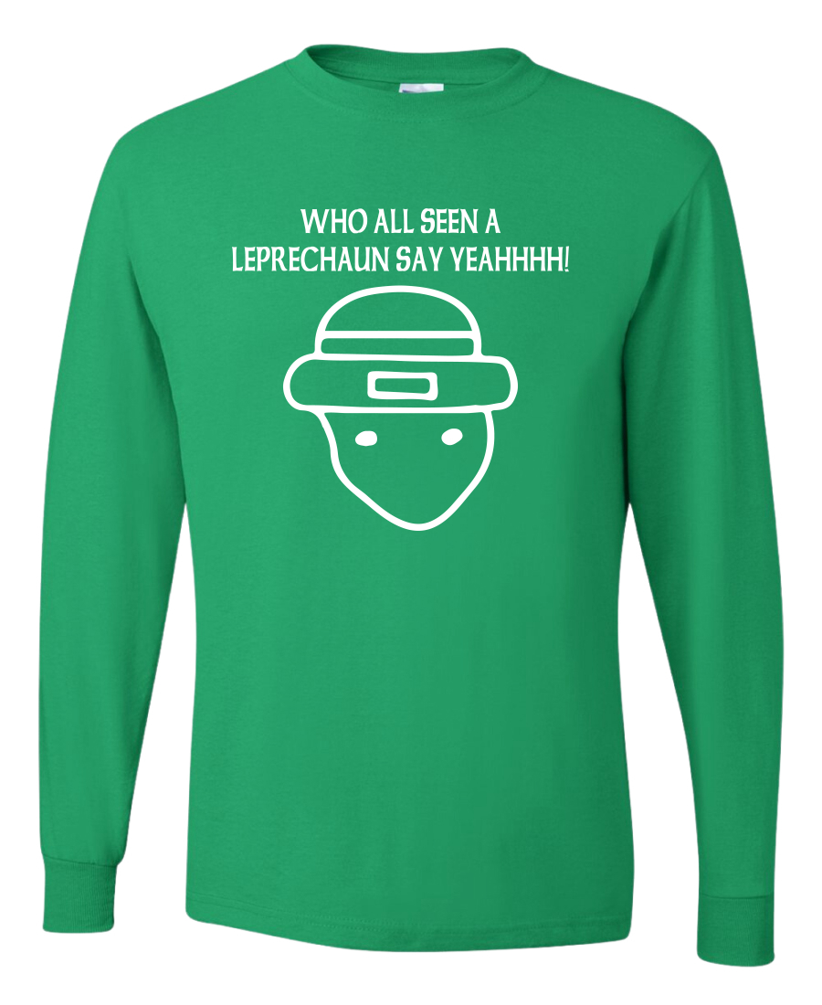 Camisa de manga larga verde trébol irlandés de San Patricio para hombre - Imagen 8 de 8