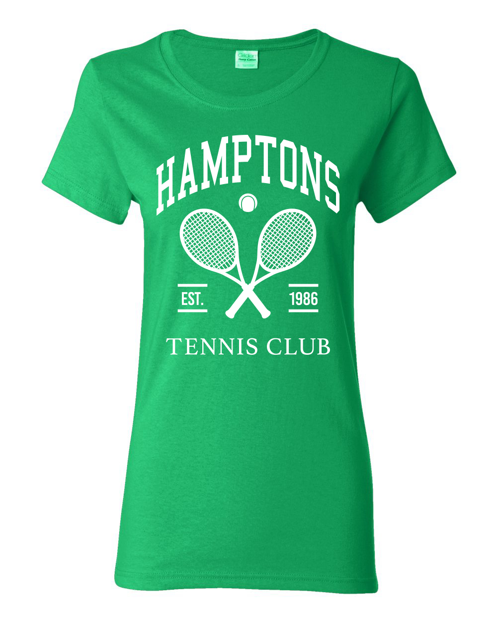 Grafik-T-Shirt Hamptons Tennis Club Est 1986 Sport Damen - Bild 5 von 8