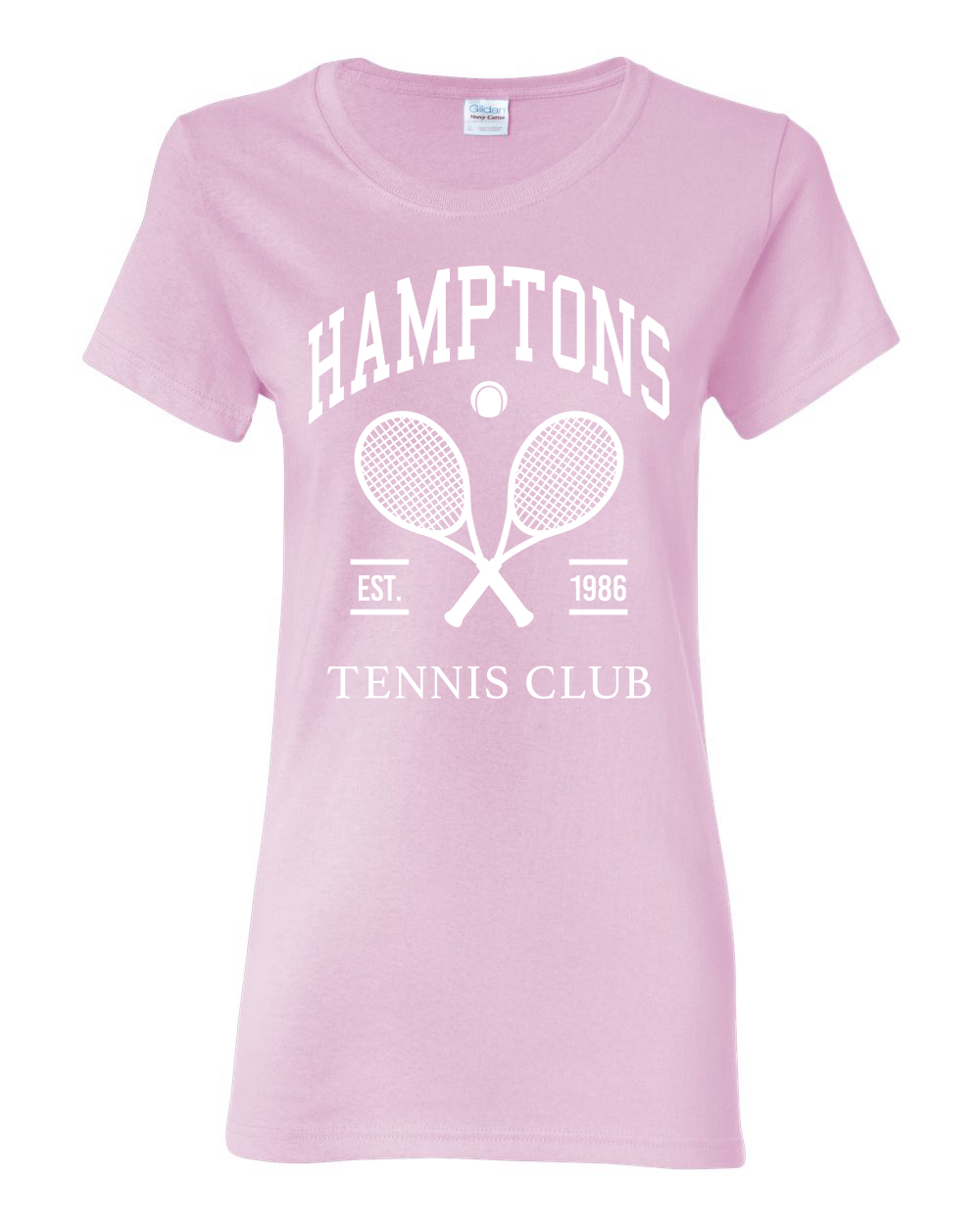 Grafik-T-Shirt Hamptons Tennis Club Est 1986 Sport Damen - Bild 6 von 8