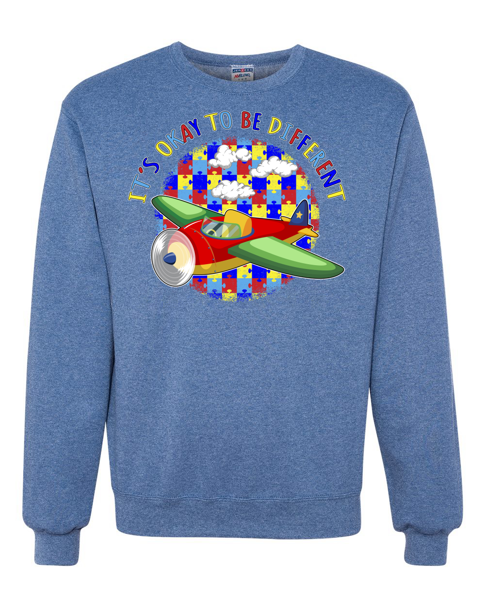 Its Okay to Be Different | Plane Autism Awarness Unisex Crewneck Sweatshirt - Picture 18 of 23