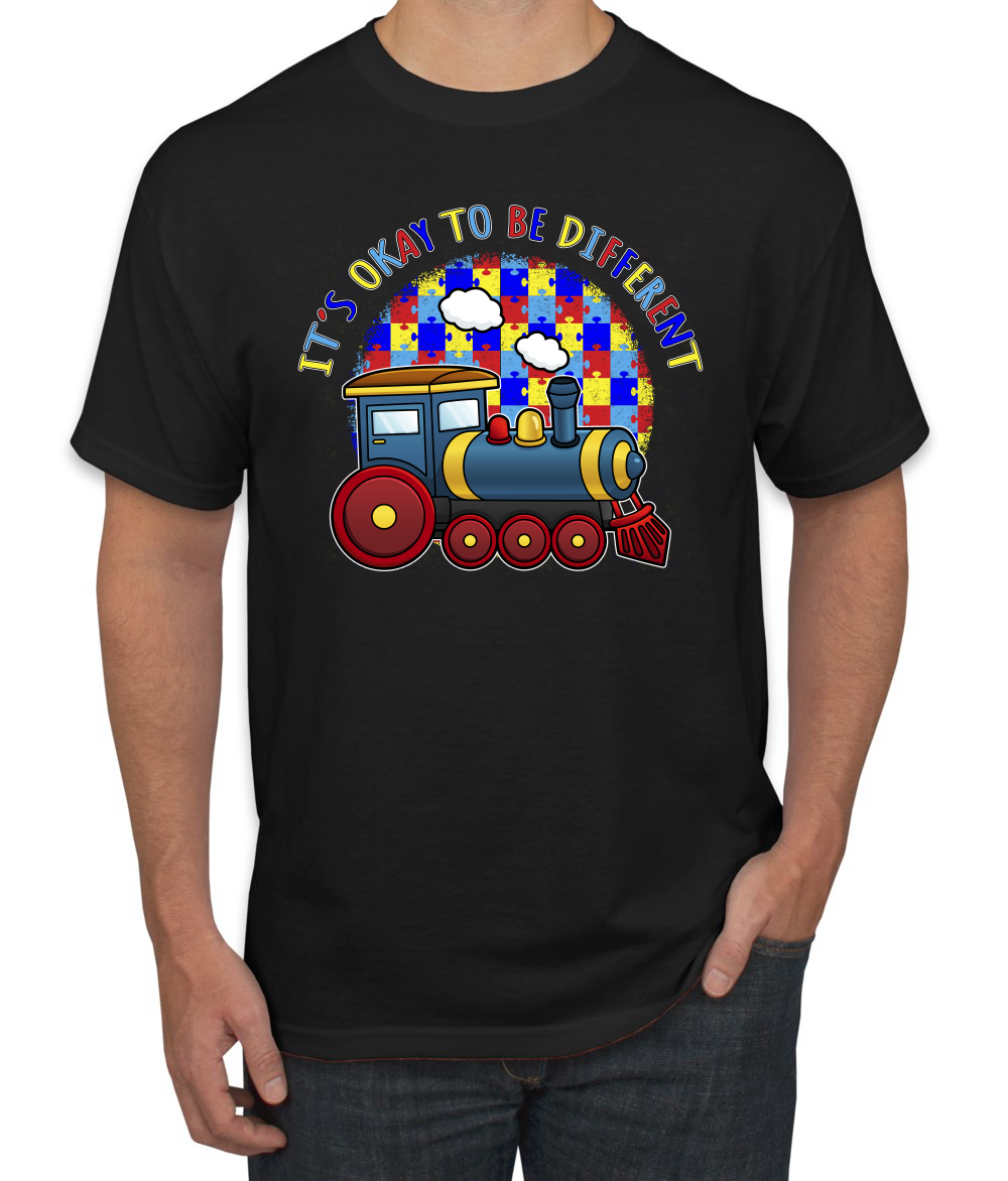 Its Okay to Be Different | Camiseta para hombre Train Autism Awarness - Imagen 3 de 28