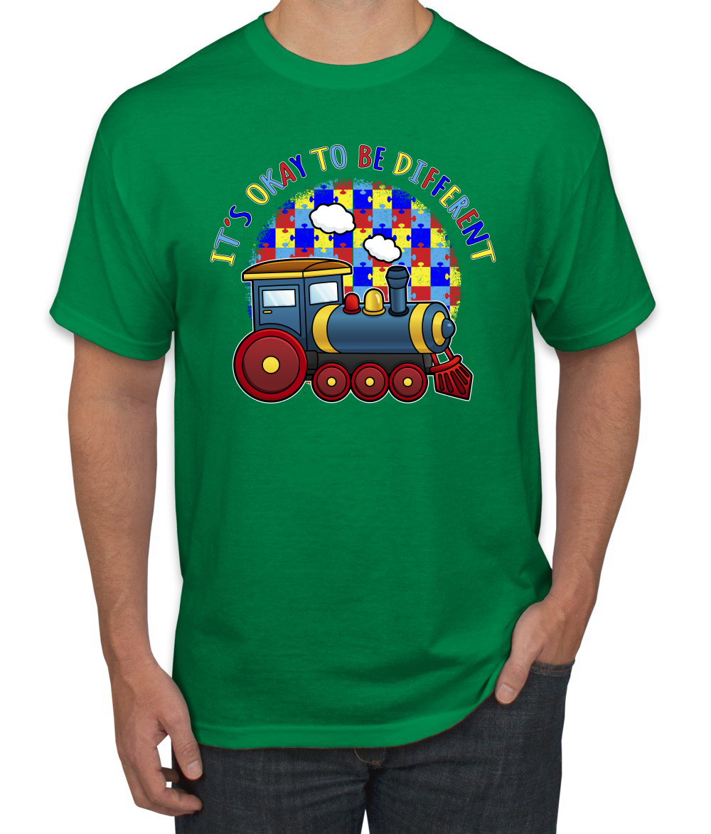 Its Okay to Be Different | Camiseta para hombre Train Autism Awarness - Imagen 9 de 28