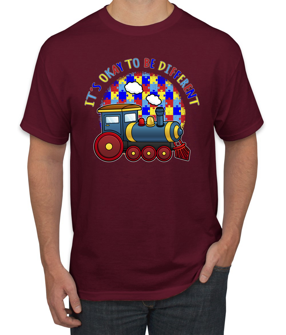 Its Okay to Be Different | Camiseta para hombre Train Autism Awarness - Imagen 11 de 28