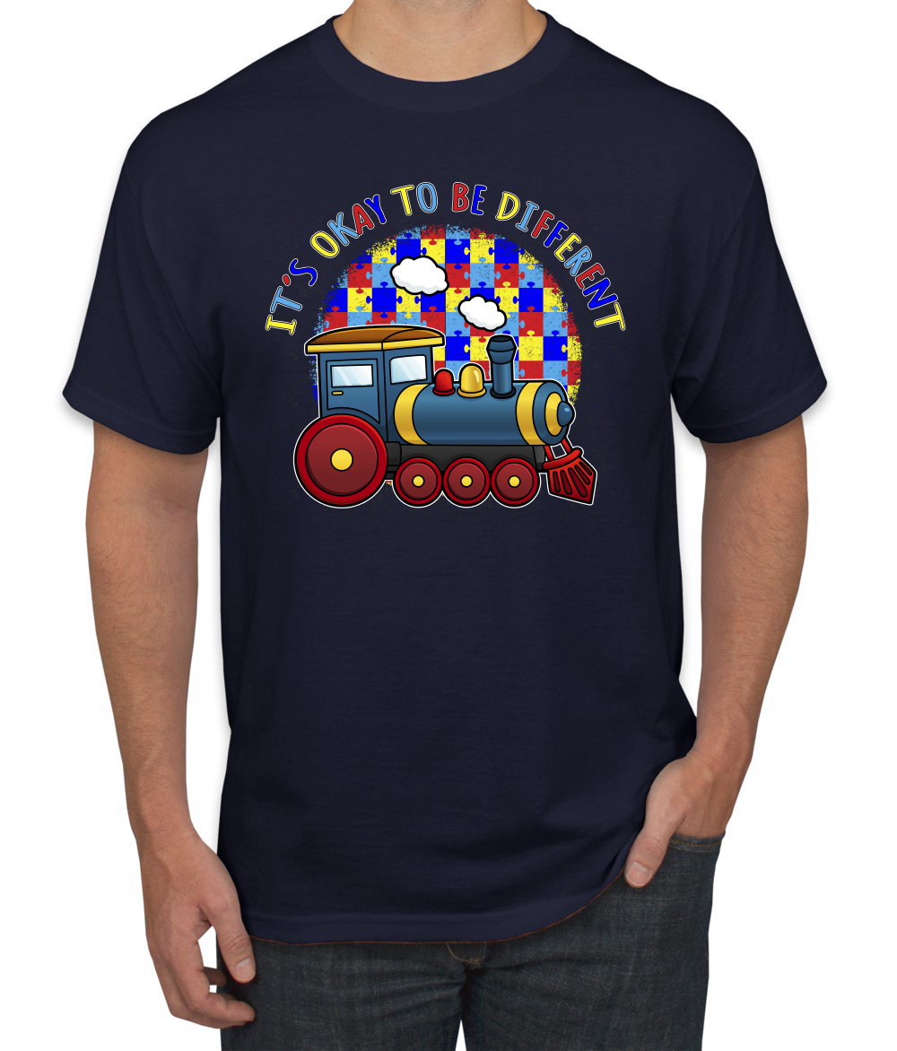 Its Okay to Be Different | Camiseta para hombre Train Autism Awarness - Imagen 12 de 28