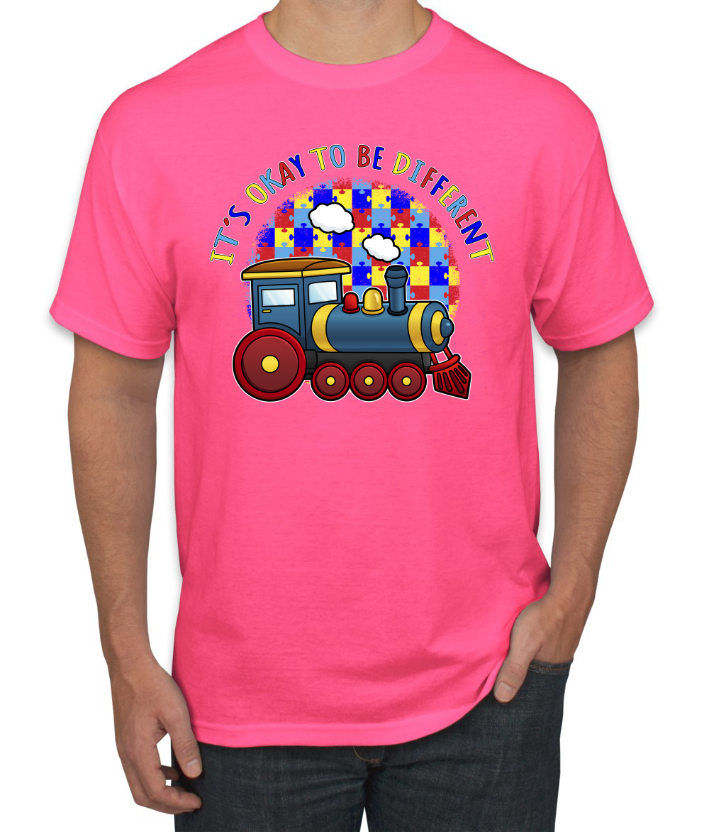 Its Okay to Be Different | Camiseta para hombre Train Autism Awarness - Imagen 13 de 28