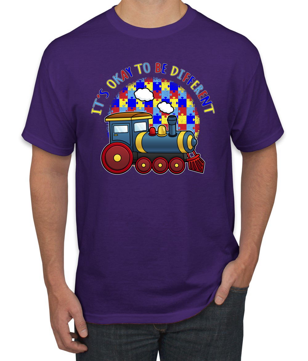 Its Okay to Be Different | Camiseta para hombre Train Autism Awarness - Imagen 15 de 28