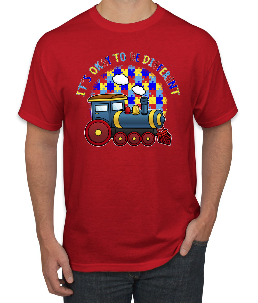 Its Okay to Be Different | Camiseta para hombre Train Autism Awarness - Imagen 16 de 28