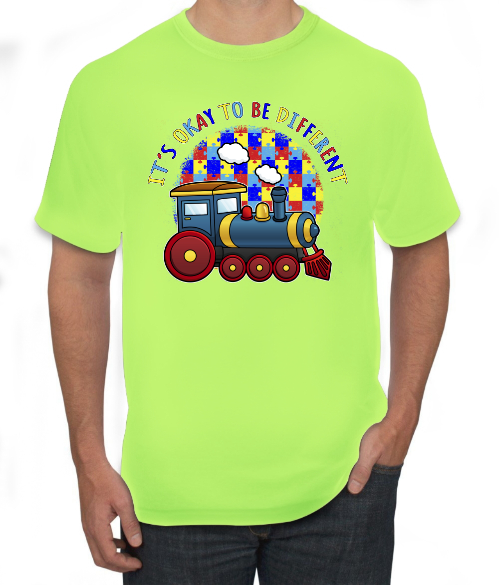 Its Okay to Be Different | Camiseta para hombre Train Autism Awarness - Imagen 22 de 28