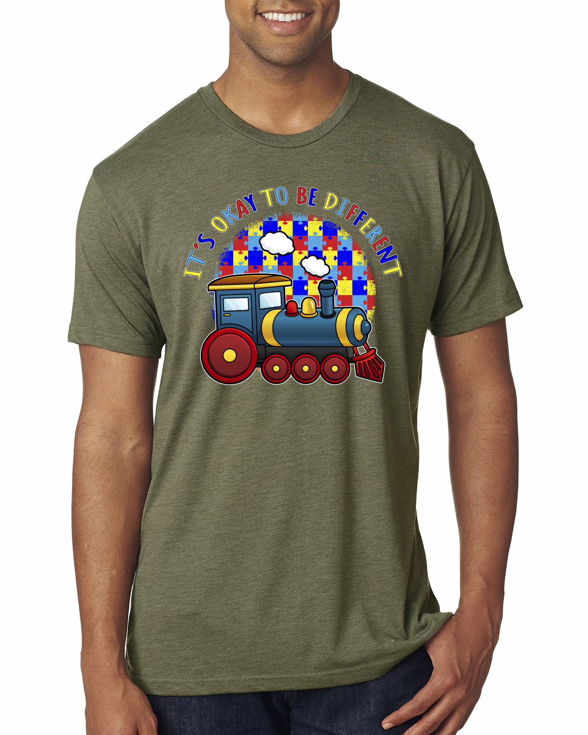 Its Okay to Be Different | Train Autism Awarness Herren Premium Tri Mischung T-Shirt - Bild 12 von 17