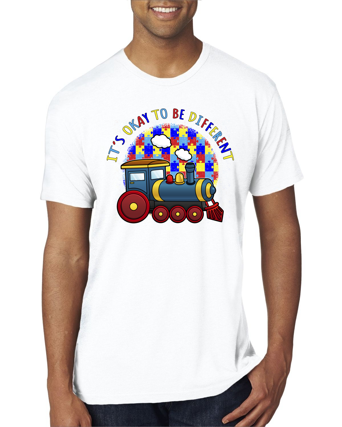 Its Okay to Be Different | Train Autism Awarness Herren Premium Tri Mischung T-Shirt - Bild 17 von 17