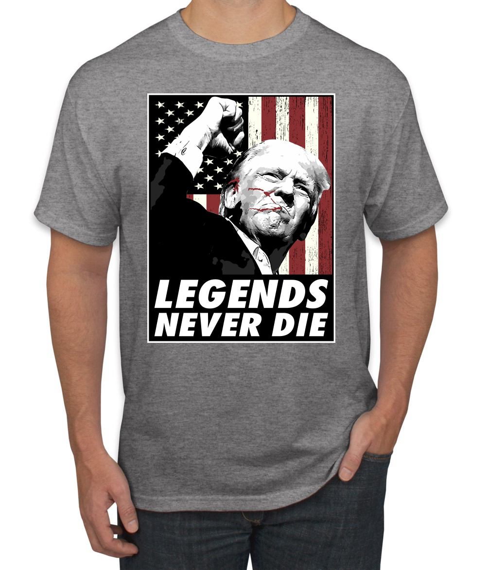 Camiseta para hombre Legends Never Die Trump Shot 2024 Election - Imagen 4 de 9