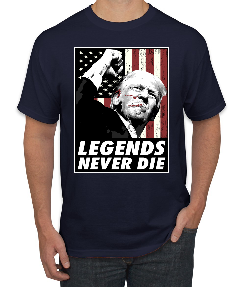 Camiseta para hombre Legends Never Die Trump Shot 2024 Election - Imagen 5 de 9