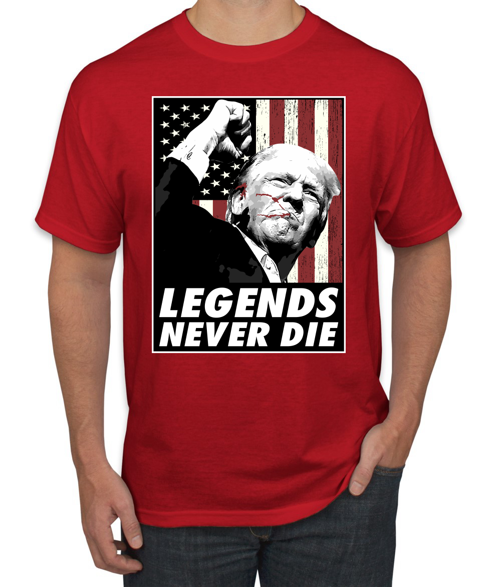 Camiseta para hombre Legends Never Die Trump Shot 2024 Election - Imagen 6 de 9