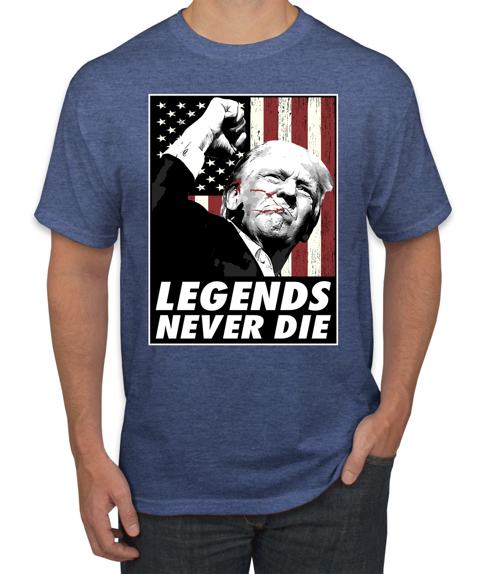 Camiseta para hombre Legends Never Die Trump Shot 2024 Election - Imagen 7 de 9
