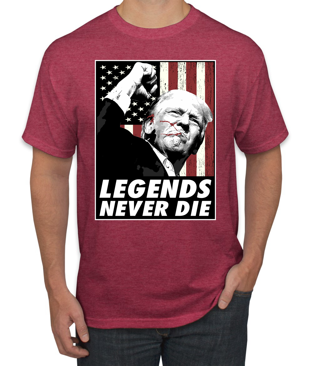 Camiseta para hombre Legends Never Die Trump Shot 2024 Election - Imagen 8 de 9