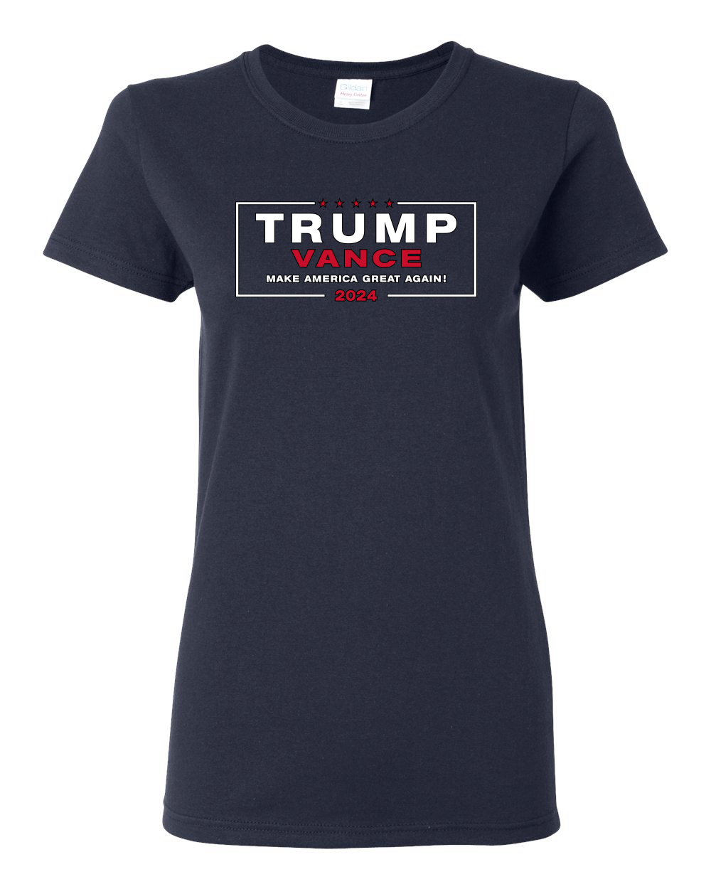 Donald Trump JD Vance 2024 USA Election Womens Graphic T-Shirt - Picture 5 of 6